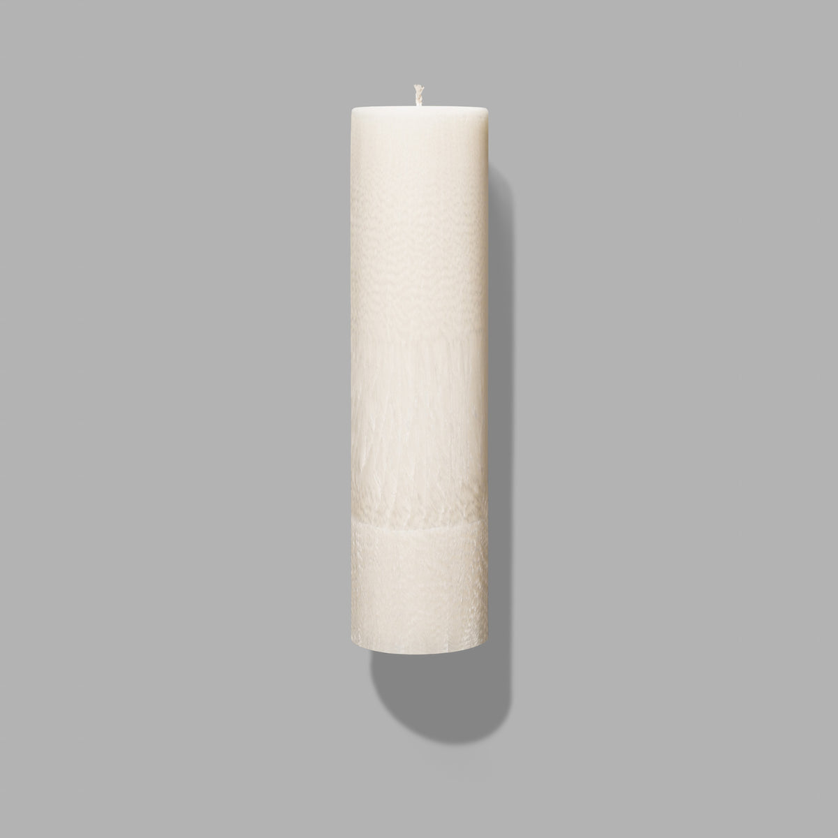 Ivory (apvali) - Natūralaus vaško. Rankų darbo žvakė