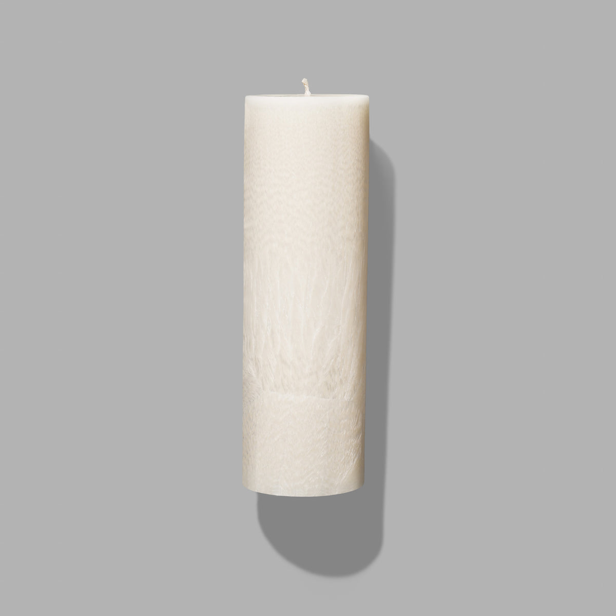 Ivory (apvali) - Natūralaus vaško. Rankų darbo žvakė