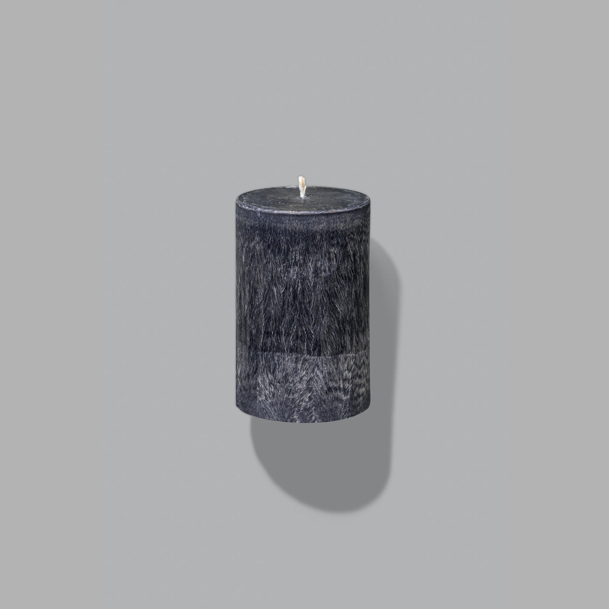 BLACK SAND (apvali) - Natūralaus vaško. Rankų darbo žvakė